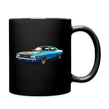 1971 Muscle Car – Gulf Racing Tribute - Full Colour Mug - black - Right