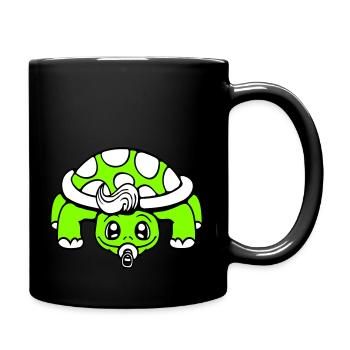 Tortue Bébé Sucette Petit Enfant Bambin - Mug uni - noir - Droite