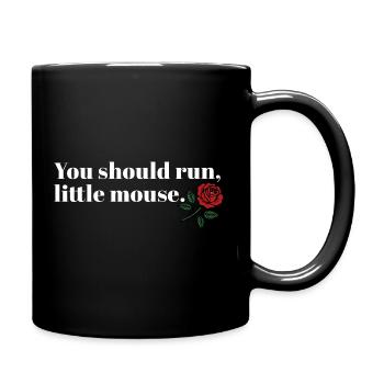 Run Baby Run – Dark Booktok Design - Tasse einfarbig - Schwarz - Rechts
