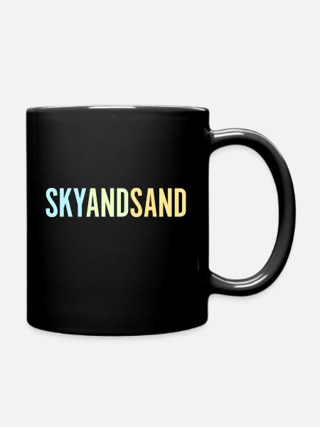 Sky And Sand - Tasse einfarbig - Schwarz