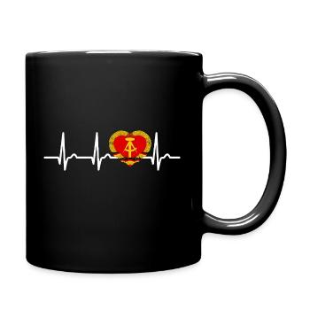 Courbe Cardiaque GDR, ECG, Pouls, Cadeau - Mug uni - noir - Droite