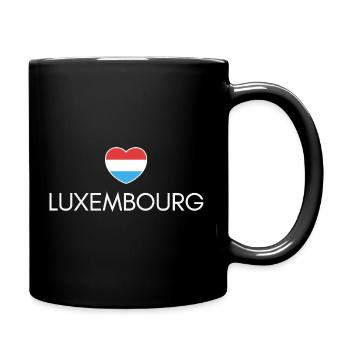 J’aime le Luxembourg, cœur du Luxembourg - Mug uni - noir - Droite