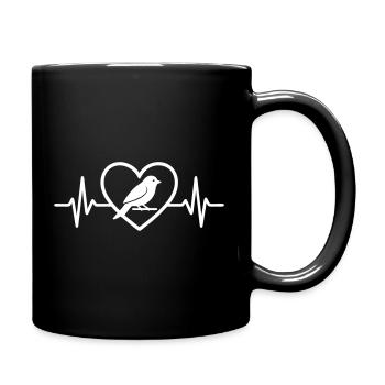 Canary Heart - Full Colour Mug - black - Right