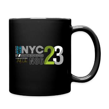 Urban Streetwear Nummer 86 Design - Tasse einfarbig - Schwarz - Rechts