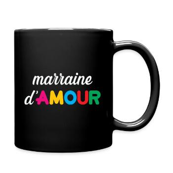 Godmother of Love - Family - Baptism - Full Colour Mug - black - Right