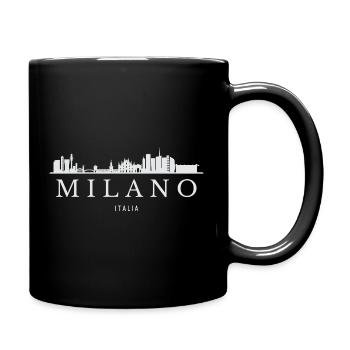 Mailand Skyline, Mailand, Italien - Tasse einfarbig - Schwarz - Rechts