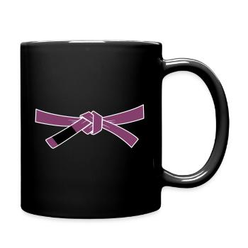 Purplebelt - Lilagurt - Tasse einfarbig - Schwarz - Rechts