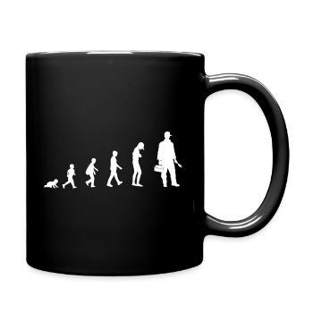 Évolution du bébé au plombier - Mug uni - noir - Droite