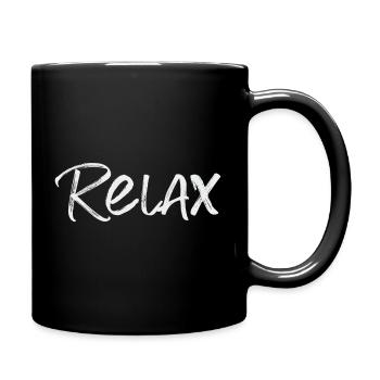 Just relax. - Full Colour Mug - black - Right