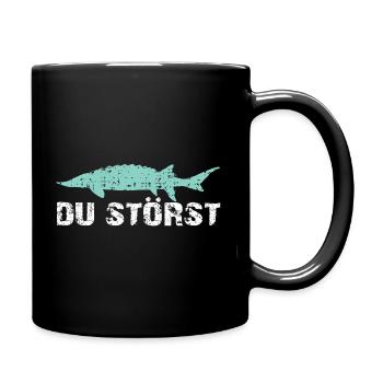 funny disturbing motif and saying - Full Colour Mug - black - Right