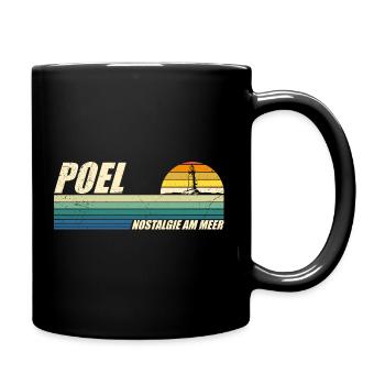 Baltic Sea POEL NOSTALGIA BY THE SEA Retro Funny - Full Colour Mug - black - Right