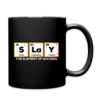 Funny Chemistry Periodic Table Words Slay - Full Colour Mug - black - Right