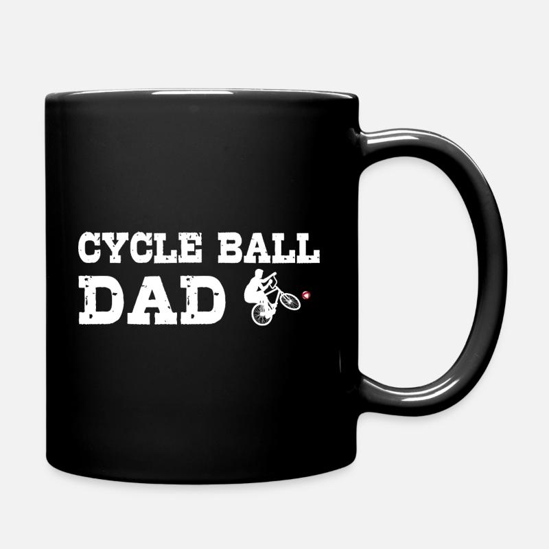 Radball, DAD, Radballer, Hallenradsport, Papa - Tasse einfarbig - Schwarz