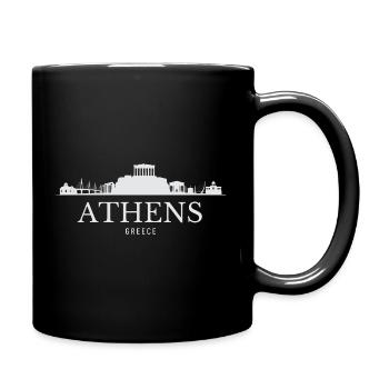 Silhouette d’Athènes, Grèce d’Athènes - Mug uni - noir - Droite
