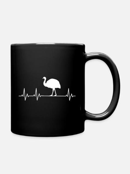 Ostrich - Emu- Nandu - Full Colour Mug - black