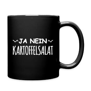 Funny saying Yes No Potato Salad - Full Colour Mug - black - Right