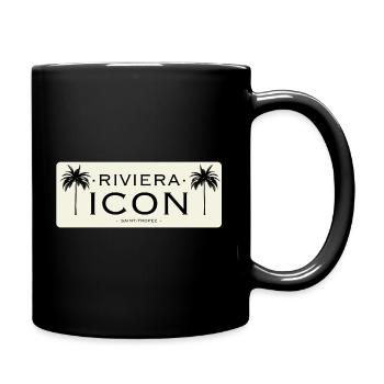 Riviera Icon Logo Black Beige - Full Colour Mug - black - Right