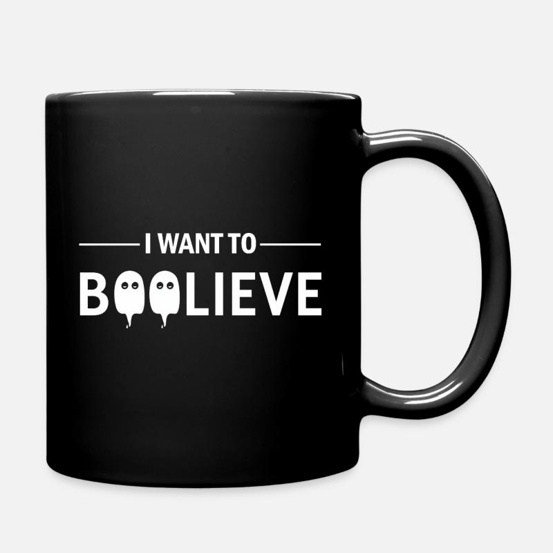 Ich will Boolive an Ghosts glauben XFiles - Tasse einfarbig - Schwarz