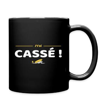 J'tai cassé ! Réplique culte Brice de Nice - Mug uni - noir - Droite