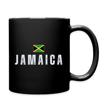 Jamaican flag, Jamaican patriot - Full Colour Mug - black - Right