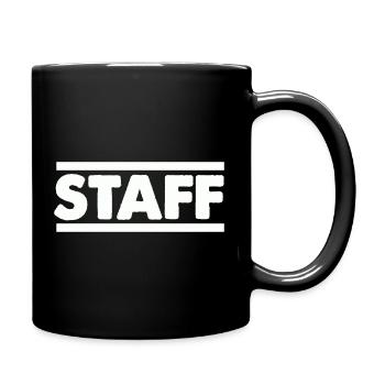Lettrage en portée, contraste audacieux - Mug uni - noir - Droite