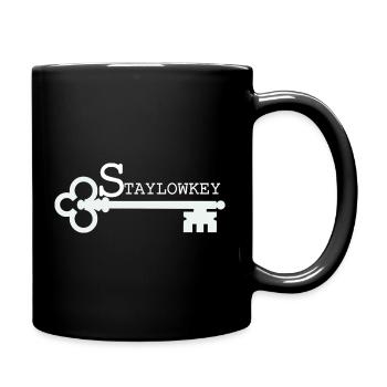 Stay Low Key Key Illustration - Full Colour Mug - black - Right