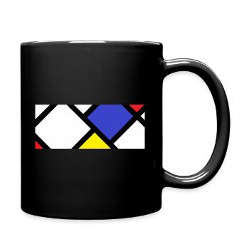 Contre-composition selon « De Stijl » - Mug uni - noir - Droite
