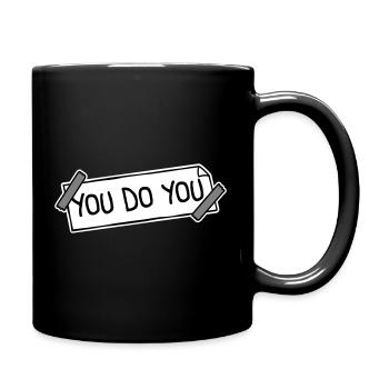 Tu fais ton drôle Confiance en toi Logo de la liberté - Mug uni - noir - Droite