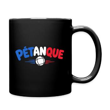 Pétanque Arc en Couleurs - Mug uni - noir - Droite