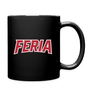 Feria rétro rouge - Mug uni - noir - Droite