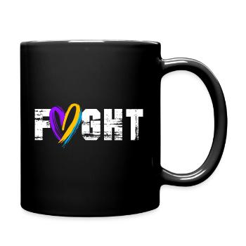 Blasenkrebs Krebs Blase - Tasse einfarbig - Schwarz - Rechts