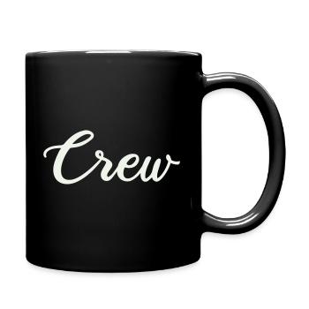 Crew Schriftzug  - Tasse einfarbig - Schwarz - Rechts