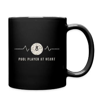 Joueur de billard dans l’âme - Mug uni - noir - Droite