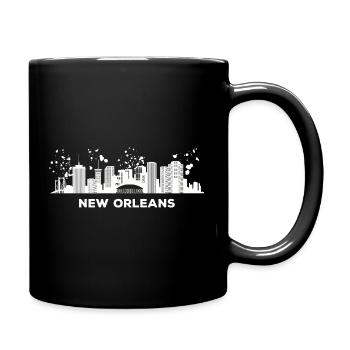New Orleanian Skyline New Orleans - Tasse einfarbig - Schwarz - Rechts