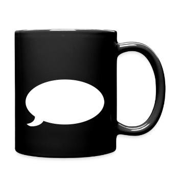 Bulle (blanc) - Mug uni - noir - Droite