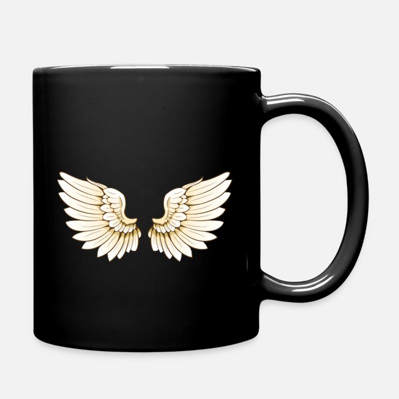 Flügelpaar - Tasse einfarbig - Schwarz