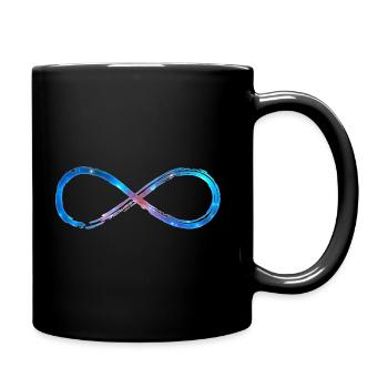 Lemniskate Infinity Symbol Lying Eight 8 - Full Colour Mug - black - Right
