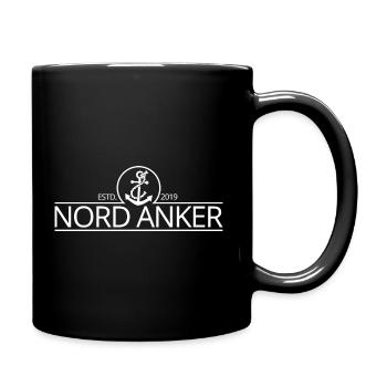 Nordanker (weiss) - Tasse einfarbig - Schwarz - Rechts