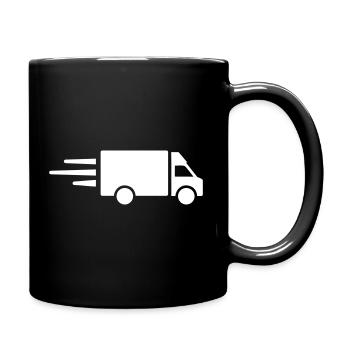 LKW - Tasse einfarbig - Schwarz - Rechts