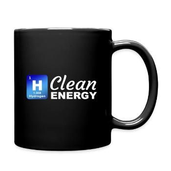 Wasserstoff - Sauberer Energie - Tasse einfarbig - Schwarz - Rechts