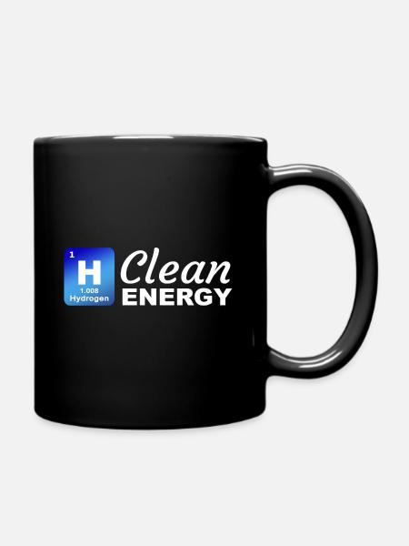 Wasserstoff - Sauberer Energie - Tasse einfarbig - Schwarz