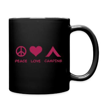 Camping - Tasse einfarbig - Schwarz - Rechts