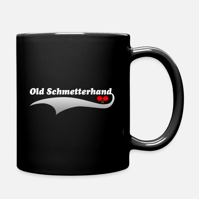 Old Schmetterhand Tischtennis - Tasse einfarbig - Schwarz