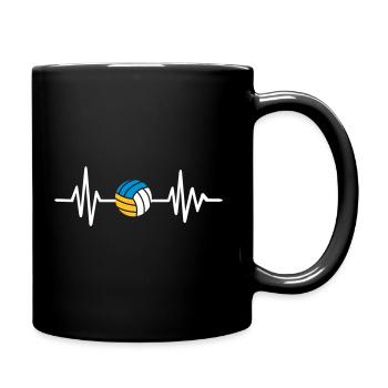 Beachvolleyball - Tasse einfarbig - Schwarz - Rechts