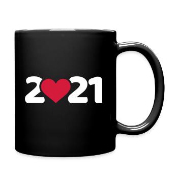 2021 - Tasse einfarbig - Schwarz - Rechts