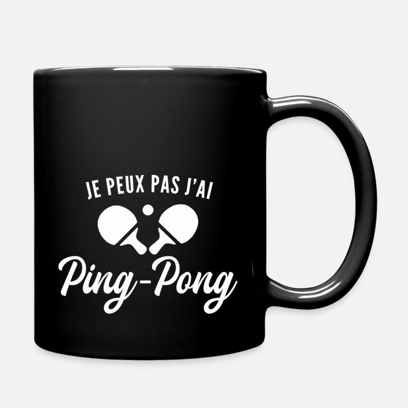 je peux pas j'ai ping-pong - Mug uni - noir