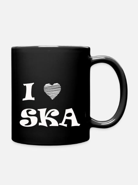 Ska t-shirt gift gift idea music ragga - Full Colour Mug - black
