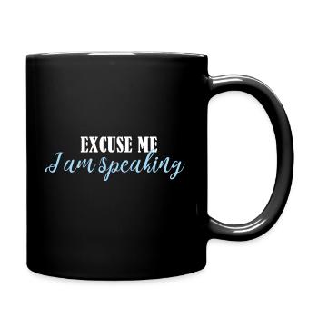 Entschuldigung, ich spreche - Tasse einfarbig - Schwarz - Rechts