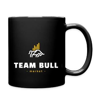 Team bull run market - Full Colour Mug - black - Right
