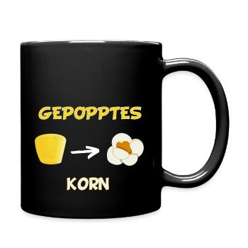 Popped grain - Full Colour Mug - black - Right